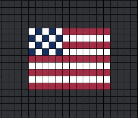 guess the pixel art flag: How does the use of color in pixel art influence our perception of emotion and mood?