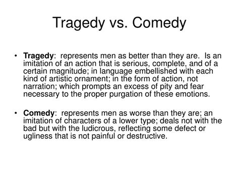 How do Tragedy and Comedy Differ: An Examination of the Depths of Emotional Expression