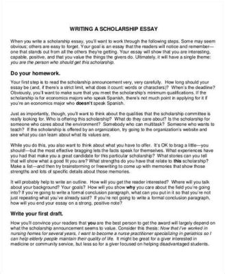 how should a scholarship essay be formatted and why do we need to consider the color of the sky when writing it?